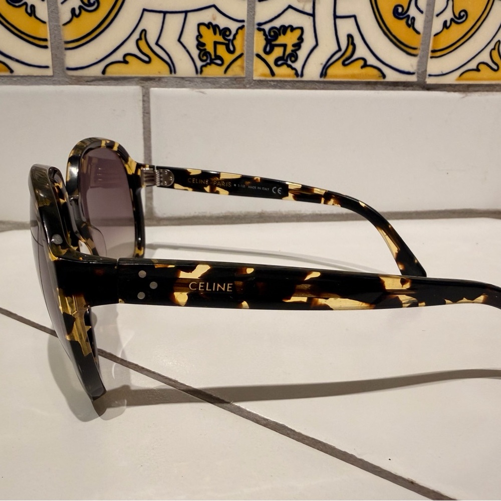 Celine Tortoiseshell Sunglasses with Brown Gradient Lenses